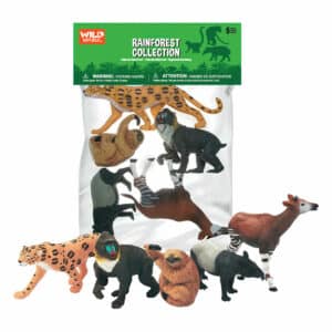 Wild Republic Large Plastic Rainforest Animal Collection