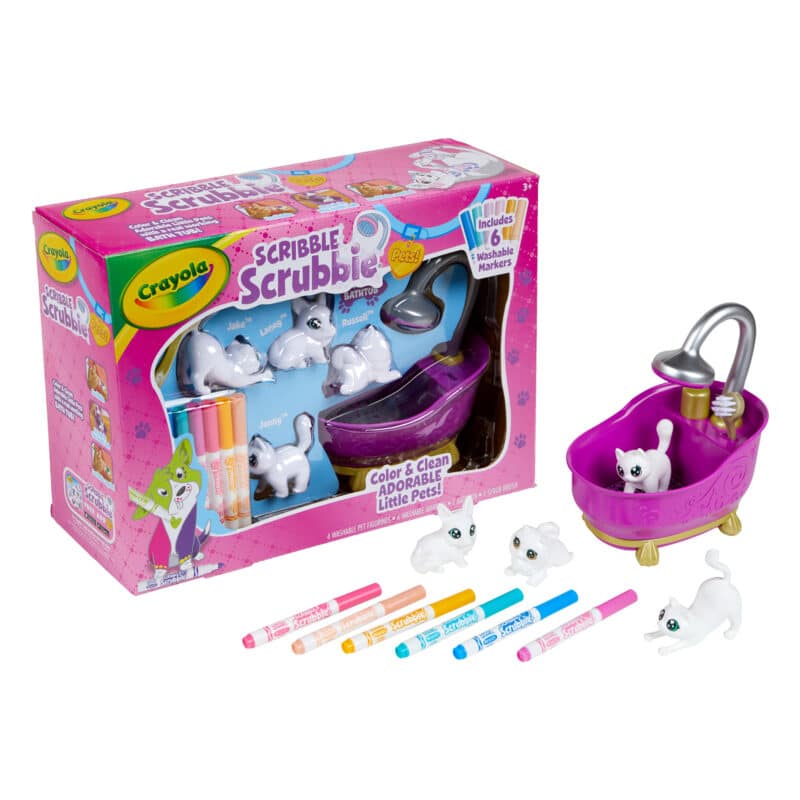 Crayola - Scribble Scrubbie Bath Tub Playset - Pets2