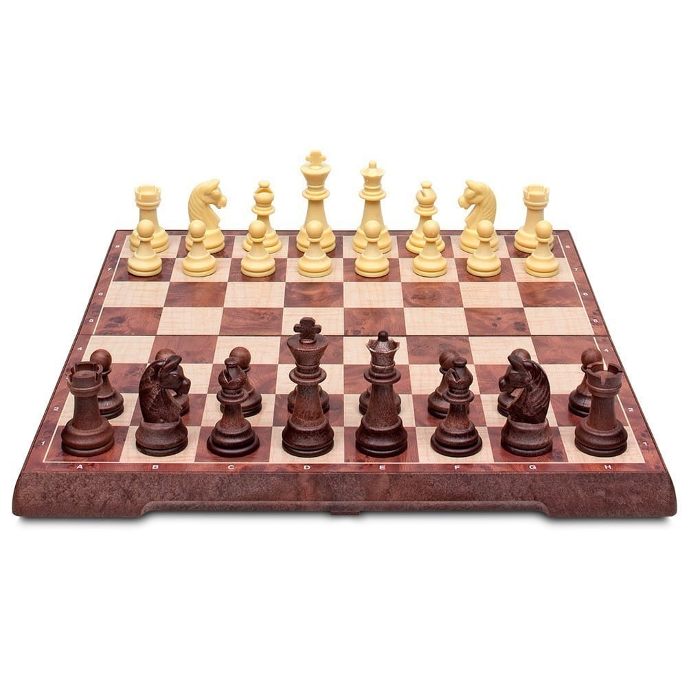 2-In-1 Magnetic Chess & Checkers Game Set