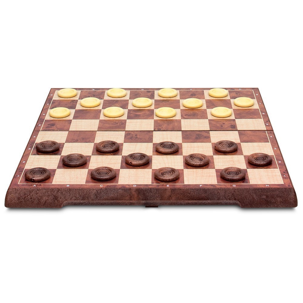 2-In-1 Magnetic Chess & Checkers Game Set