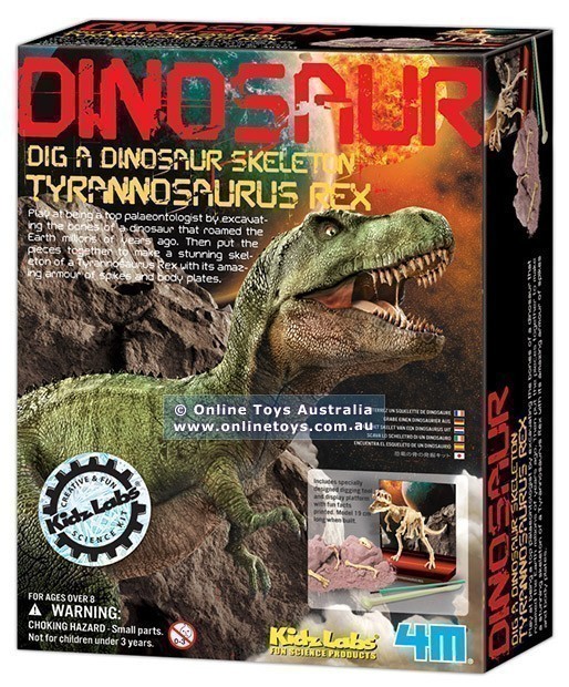 4M - Dinosaur Skeleton Excavation Kit - Tyrannosaurus Rex