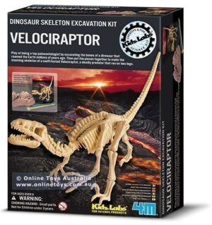 4M - Dinosaur Skeleton Excavation Kit - Velociraptor
