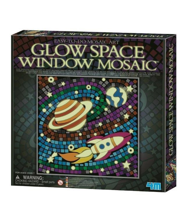 4M - Glow Space Window Mosaic Art Kit