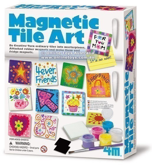 4M - Magnetic Tile Art Kit