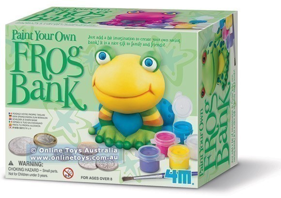 4M - Paint Your Own Frog Bank