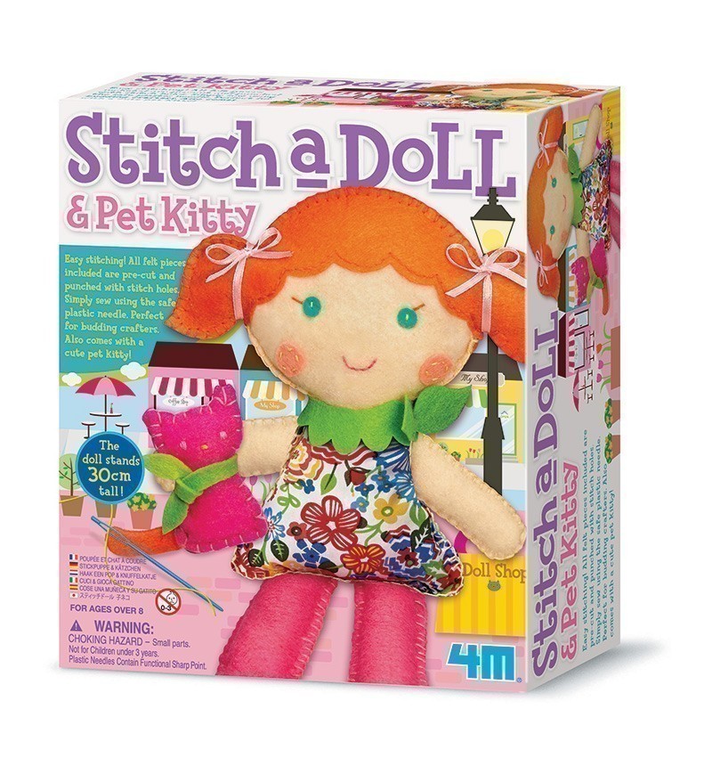 4M - Stitch A Doll & Pet Kitty