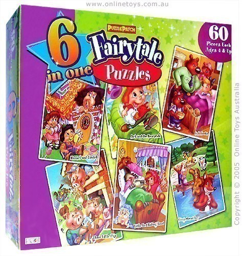 6 In 1 Fairytale Puzzles