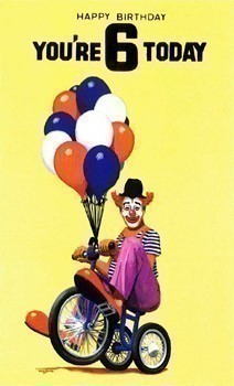 6th Birthday Boy - Funny Clown