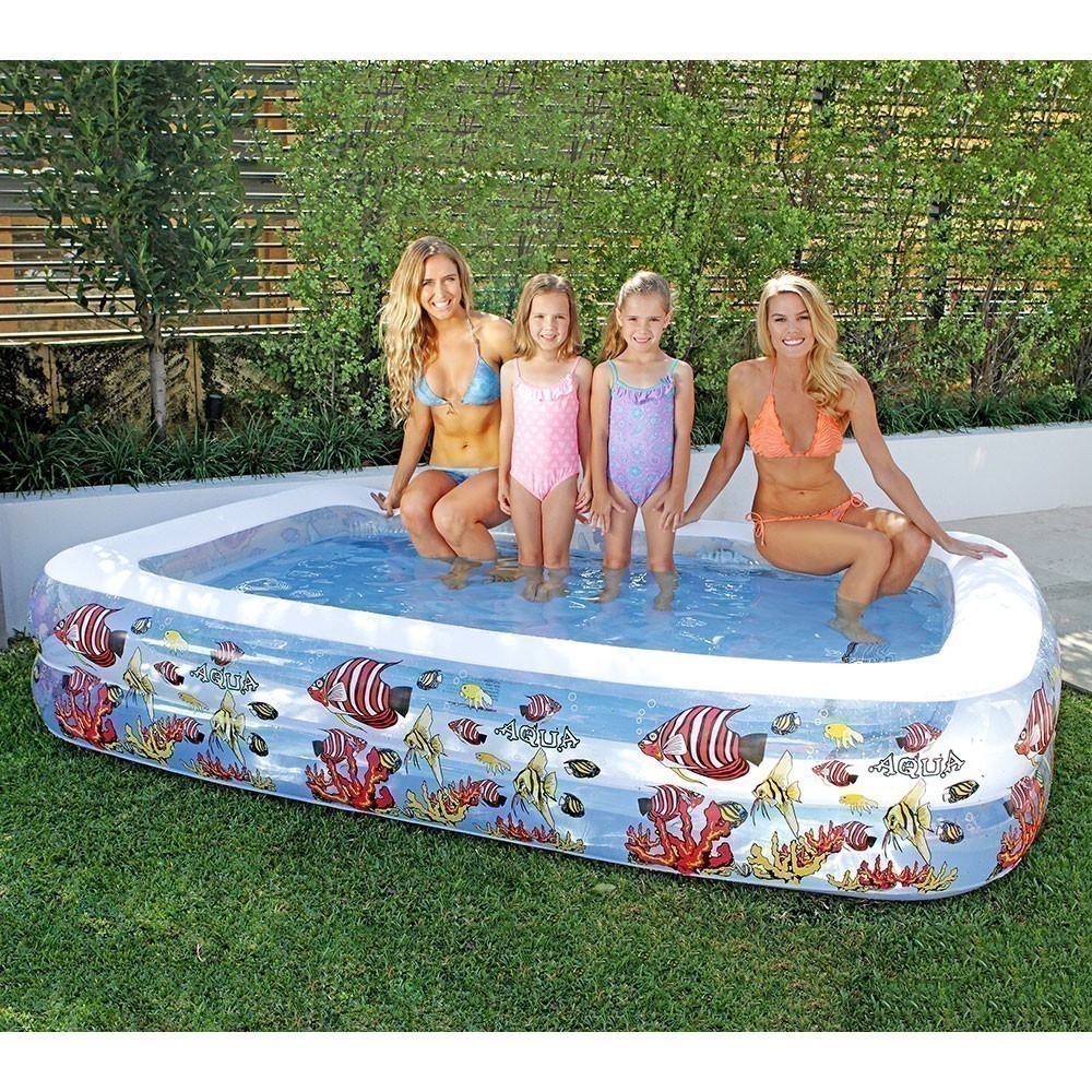 Air Time - Aquarium Family Pool 262cm X 175cm X 51cm