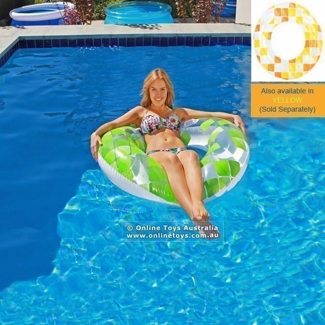 Air Time - Fashion Mosaic Swim Tube - 120cm Green
