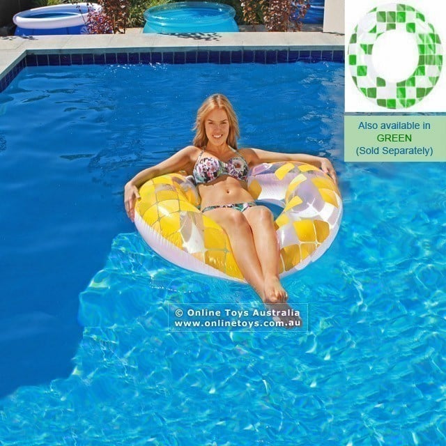 Air Time - Fashion Mosaic Swim Tube - 120cm Yellow