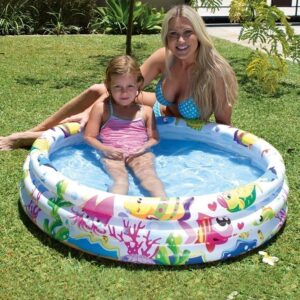 Air Time - Inflatable 3-Ring Kids Pool 107cm X 25cm