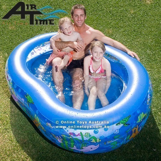 Air Time - Inflatable Kids Pool 175cm X 109cm X 51cm