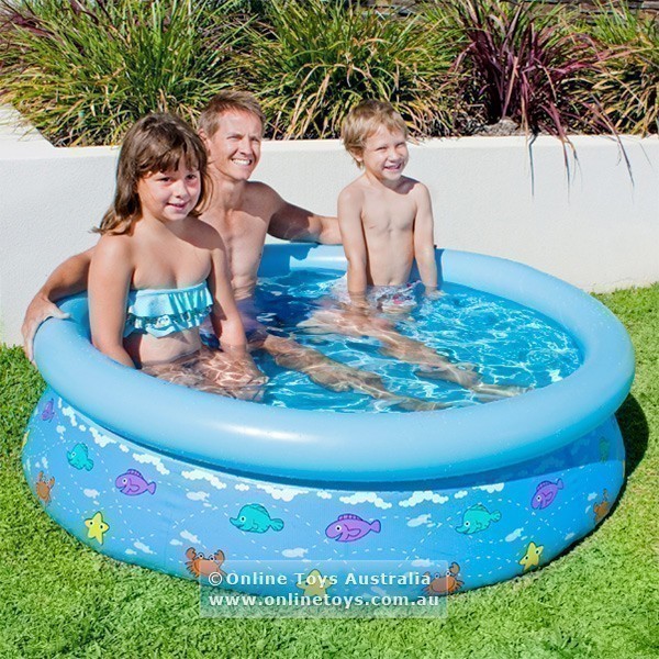 Air Time - Inflatable Prompt Set Sea Theme Kids Pool 150cm X 38cm - Blue
