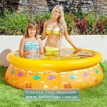 Air Time - Inflatable Prompt Set Sea Theme Kids Pool 150cm X 38cm - Yellow
