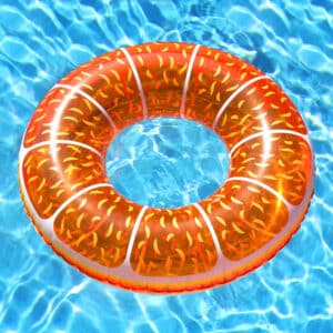 Air Time Luxe - Fruit Tingle Orange Swim Ring - 105 cm
