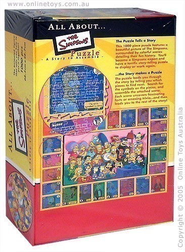 All About The Simpsons Puzzle - A Story to Assemble - Back