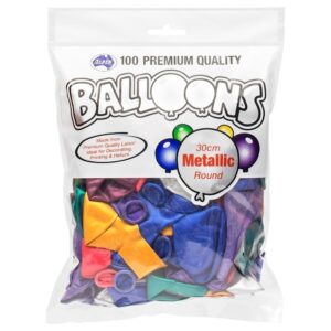 Alpen - Balloons - 100 x 30cm Metallic Mixed Colours
