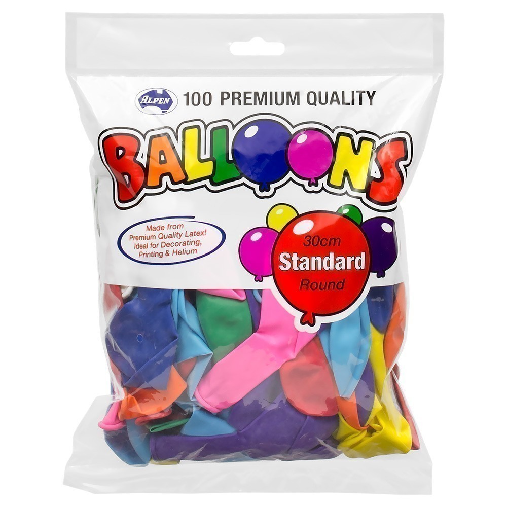 Alpen - Balloons - 100 x 30cm Premium Mixed Colours