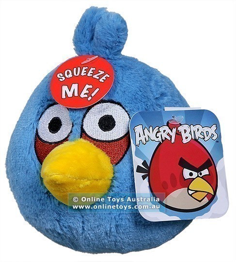 Angry Birds - 13cm Plush with Sound - Blue Bird