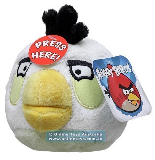 Angry Birds - 13cm Plush with Sound -White Bird
