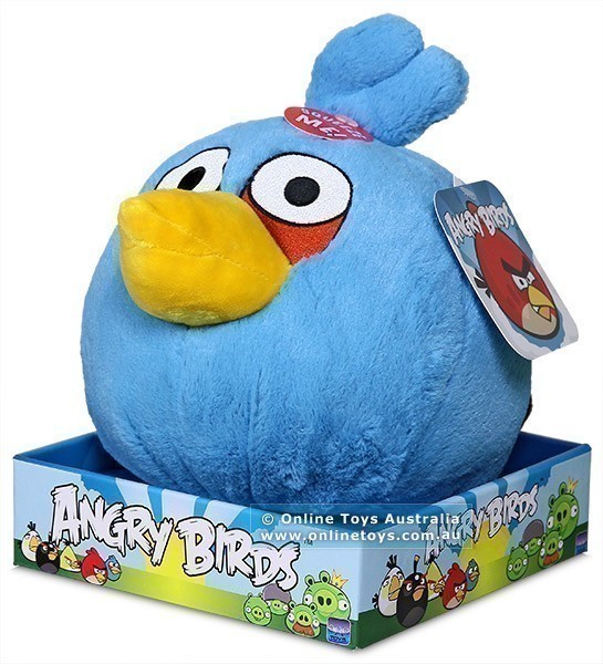Angry Birds - 20cm Deluxe Plush with Sound - Blue Bird