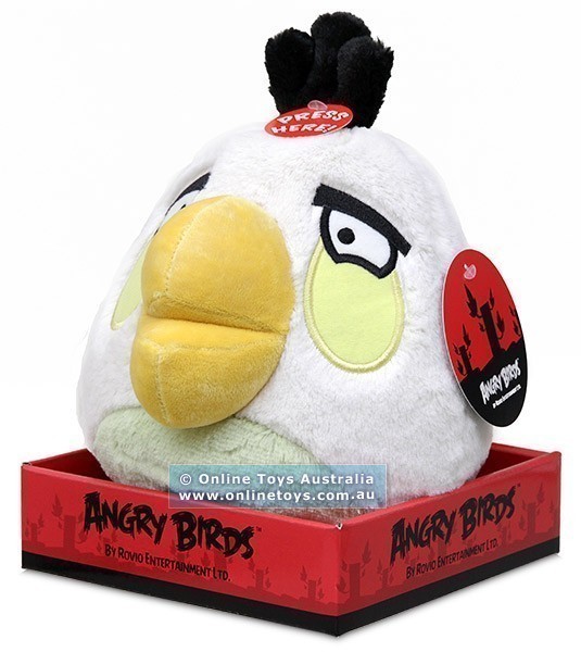 Angry Birds - 20cm Deluxe Plush with Sound - White Bird