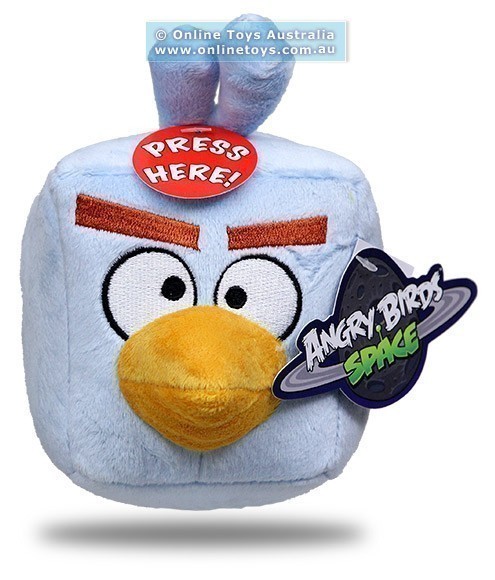 Angry Birds - Space - 13cm Plush with Sound - Ice Bomb Bird