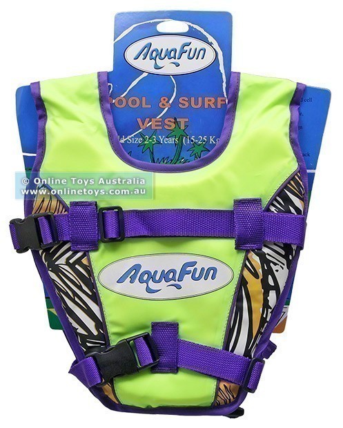 Aqua Fun - Pool and Surf Vest - 2 to 3 Years - Yellow
