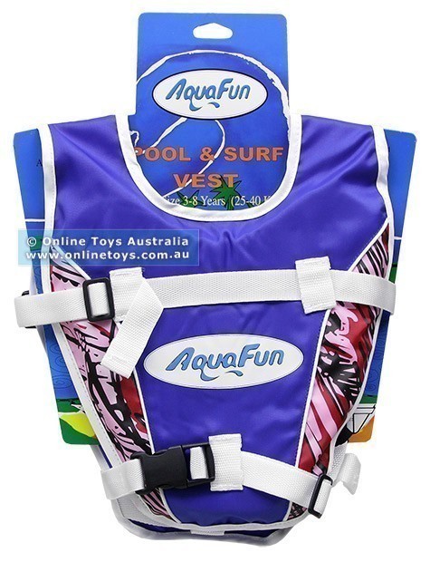 Aqua Fun - Pool and Surf Vest - 3 to 8 Years - Blue