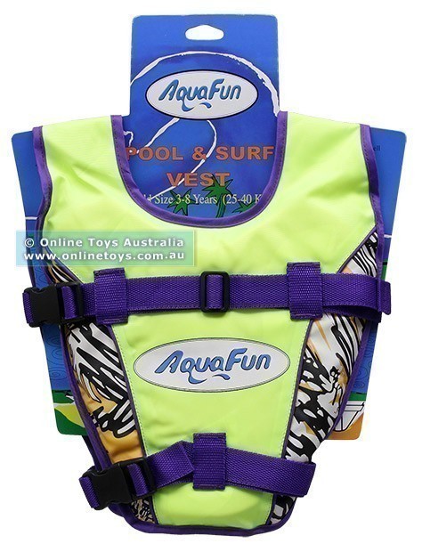 Aqua Fun - Pool and Surf Vest - 3 to 8 Years - Yellow