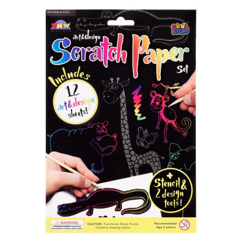 Art & Design Scratch Paper Scratch Pad 10 A4 Sheets Online Toys