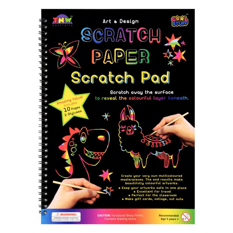 Art & Design Scratch Paper Scratch Pad 10 A4 Sheets