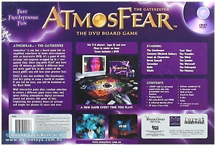 Atmosfear - DVD Board Game - Back