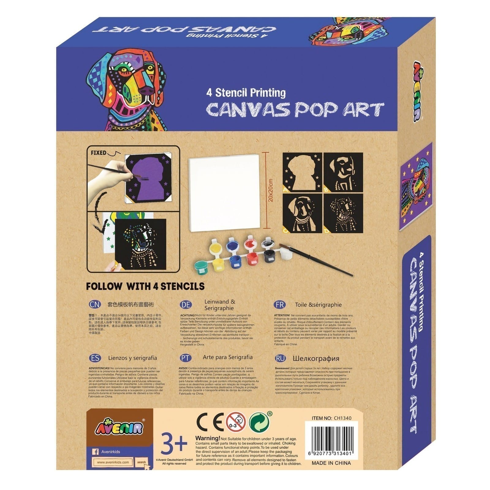 Avenir - Canvas Pop Art - Dog