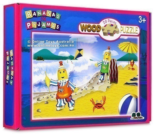 Bananas in Pyjamas - Wooden Puzzle - 20 Piece Beach Scene