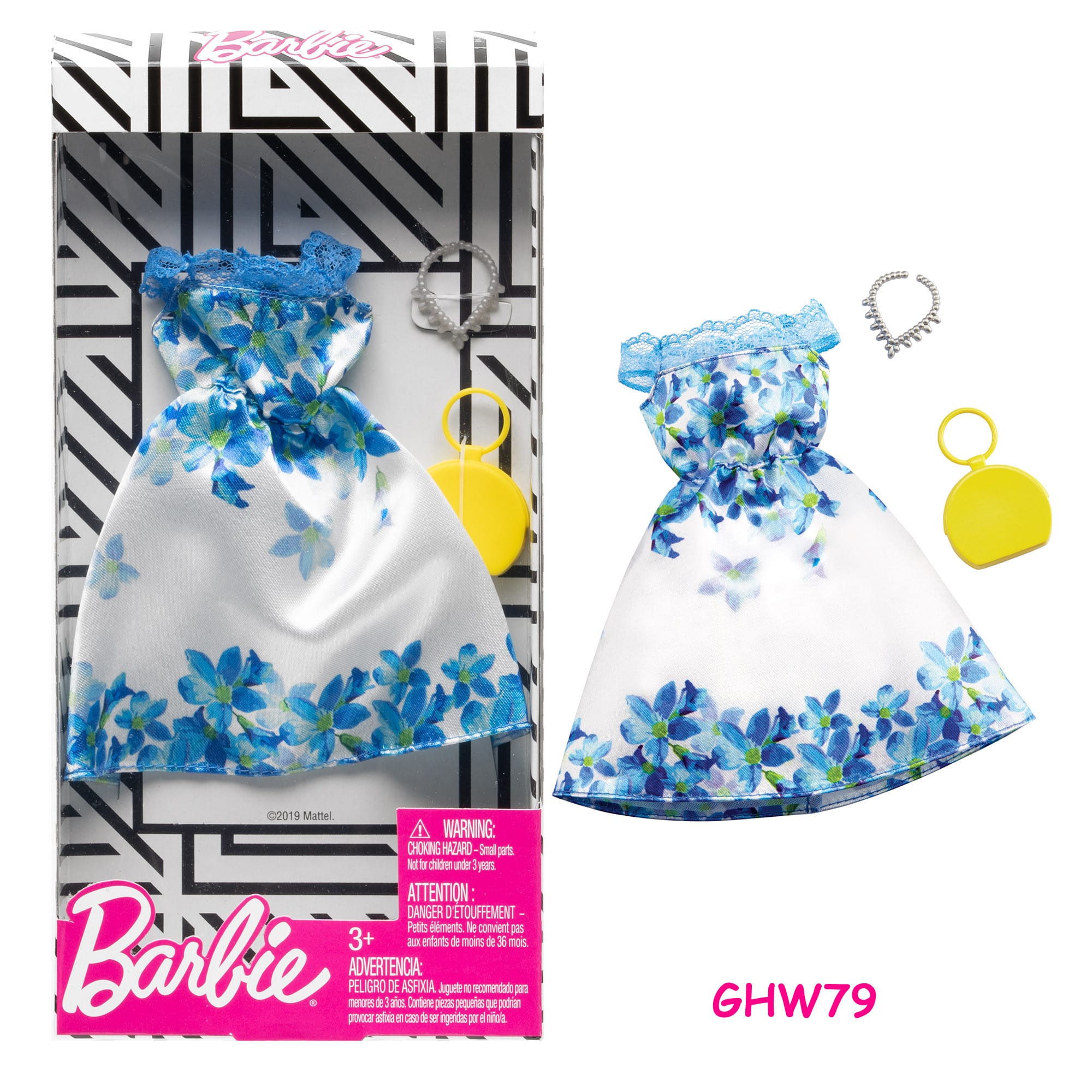 Barbie - Dress Fashion GHW79 Floral Blue