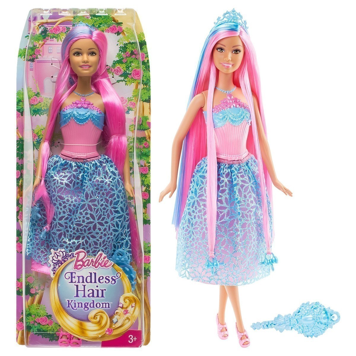 Barbie - Endless Hair Kingdom - PinkPrincess Doll
