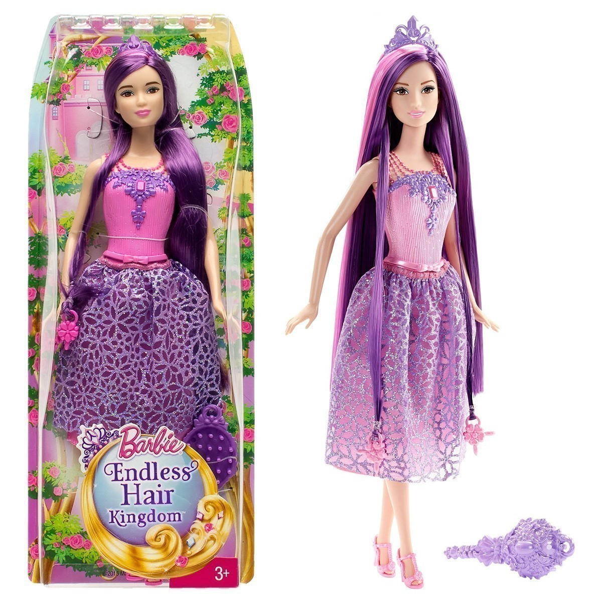 Barbie - Endless Hair Kingdom - Purple Princess Doll