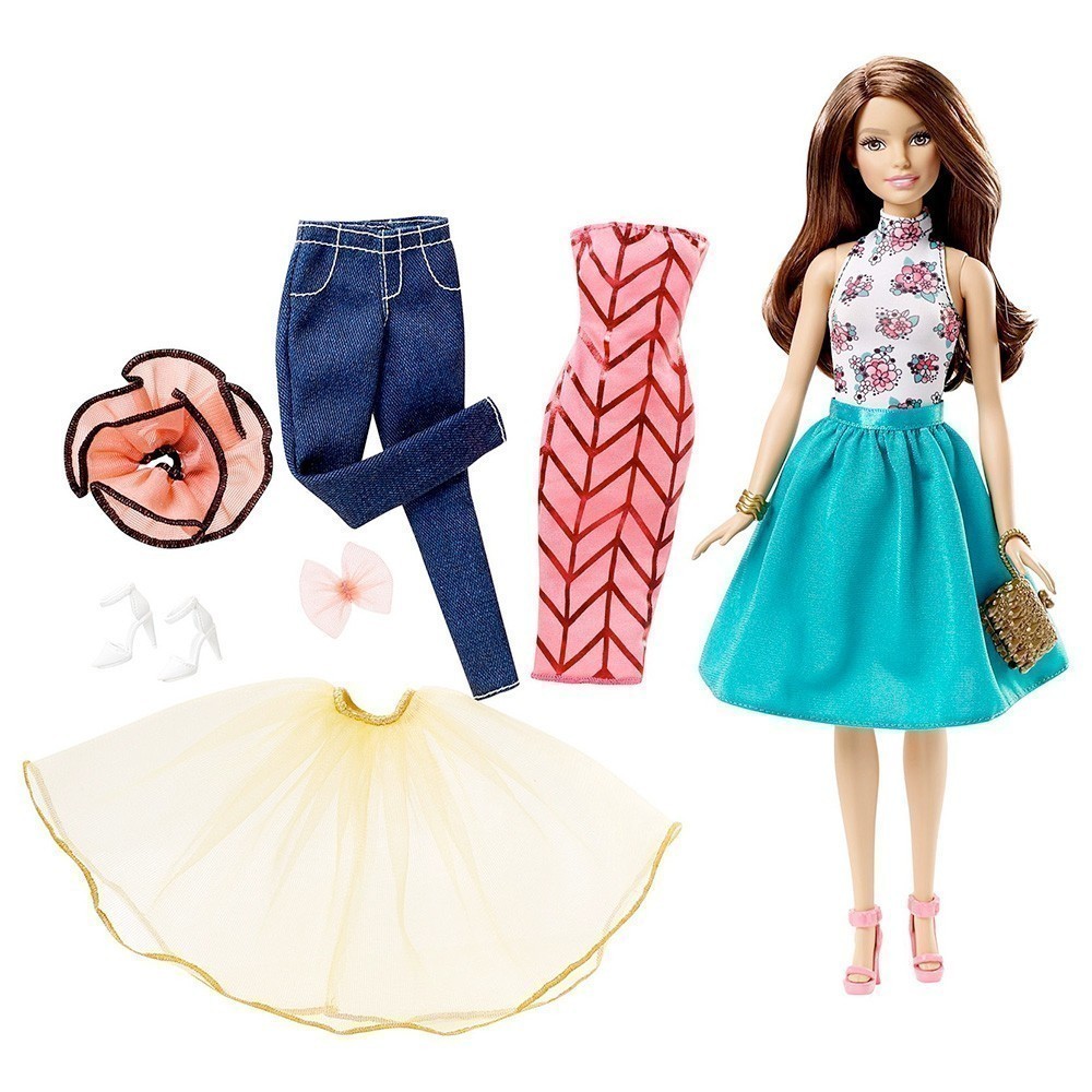 Barbie - Fashion Mix N Match Doll - Brunette