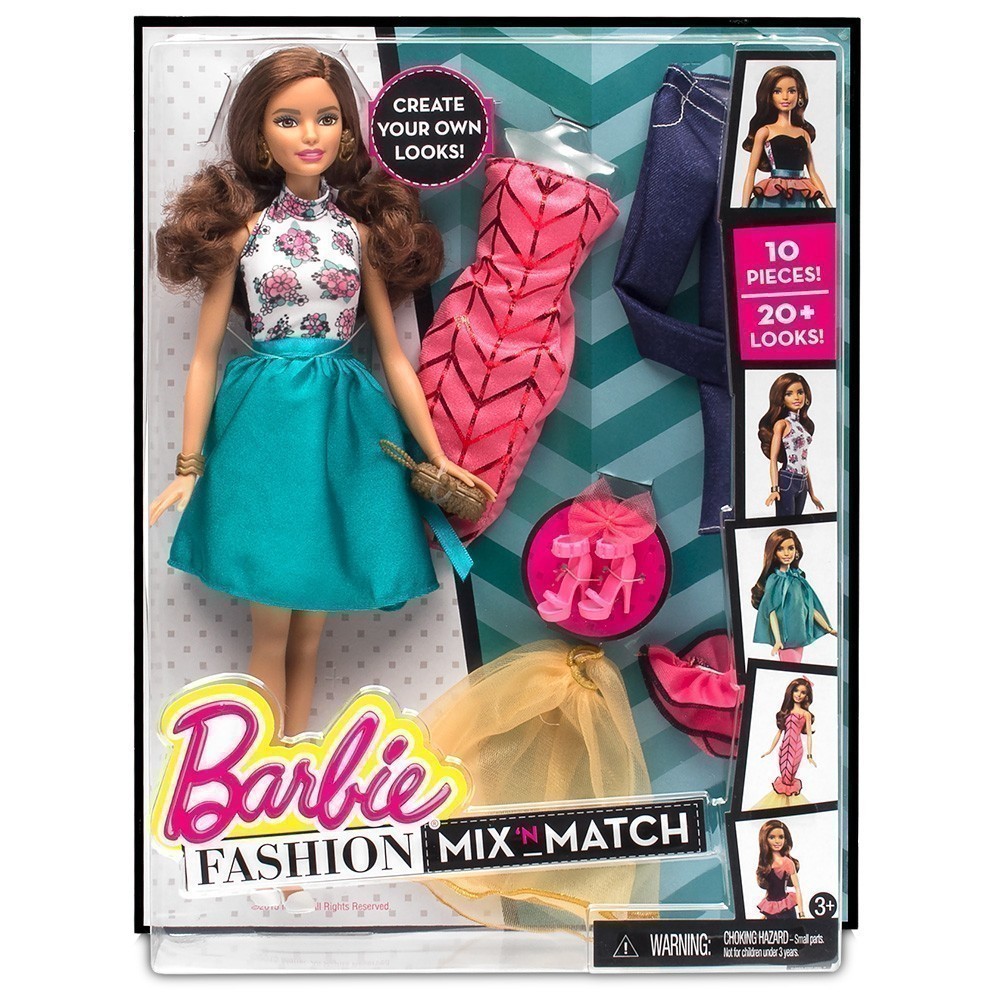 Barbie - Fashion Mix N Match Doll - Brunette
