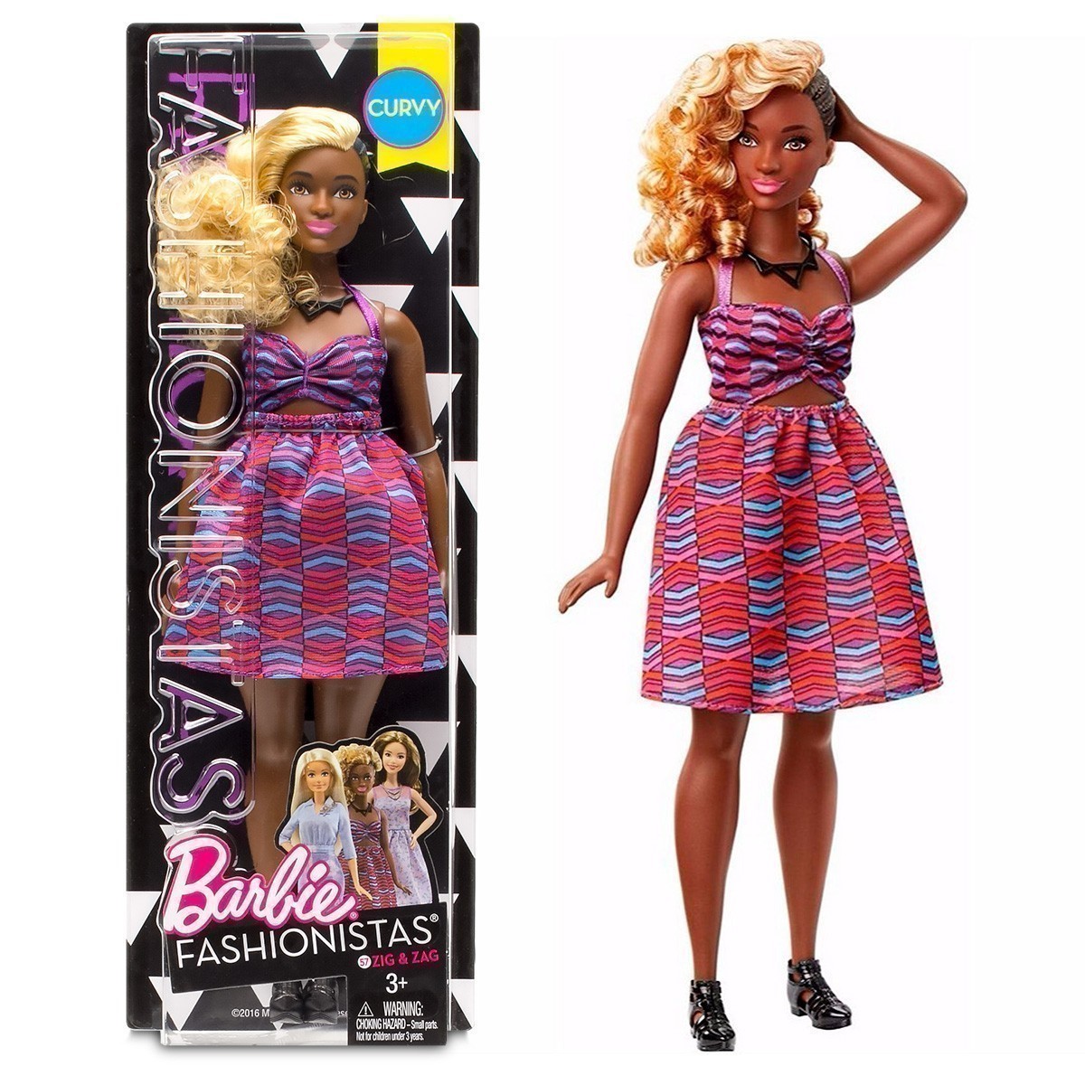 Barbie - Fashionistas Doll #57 Zig & Zag - Curvy