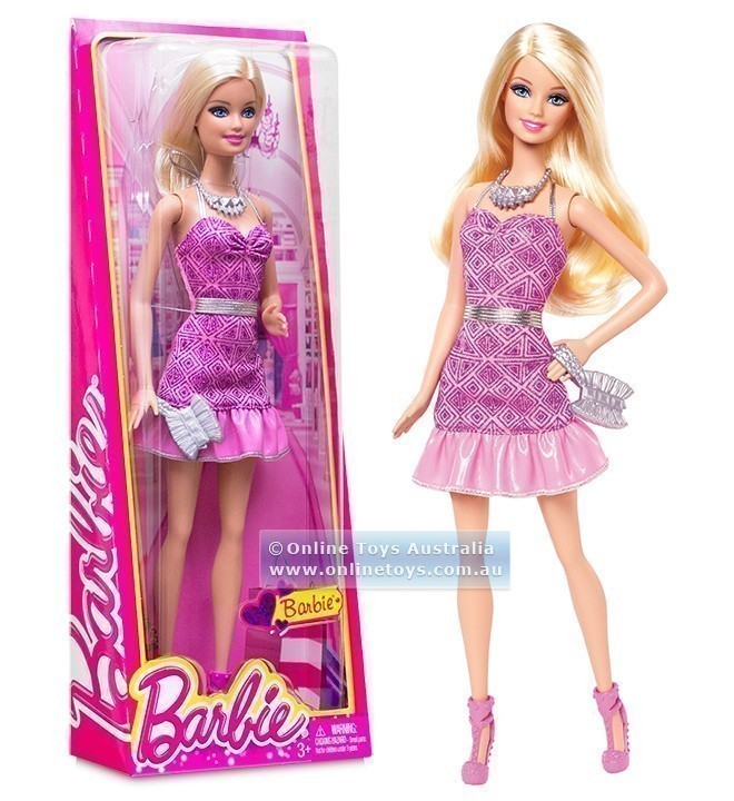 Barbie - Fashionistas Doll - Barbie with Pink Strapless Dress BCN38
