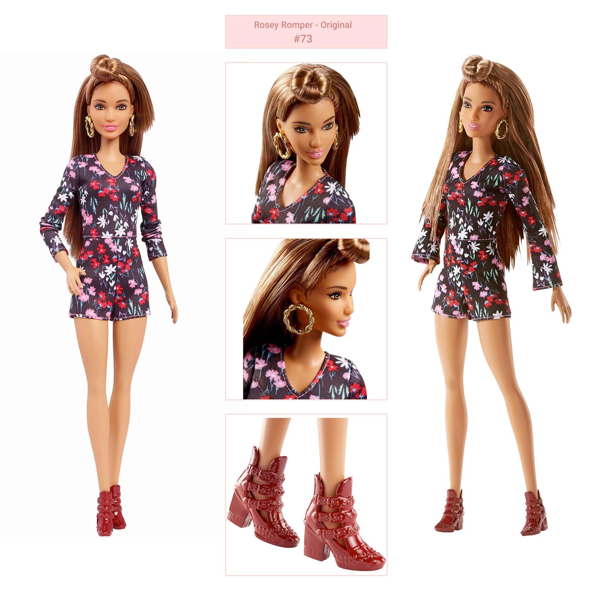 Barbie® - Fashionistas Doll - Rosey Romper #73