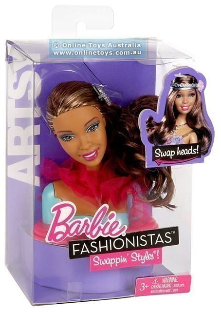 Barbie - Fashionistas - Swappin Style - Swappable Head Pack - Artsy