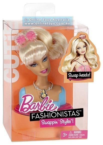 Barbie - Fashionistas - Swappin Style - Swappable Head Pack - Cutie