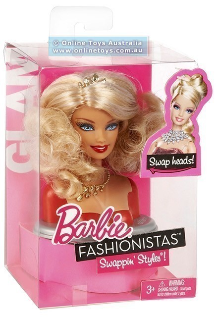 Barbie - Fashionistas - Swappin Style - Swappable Head Pack - Glam