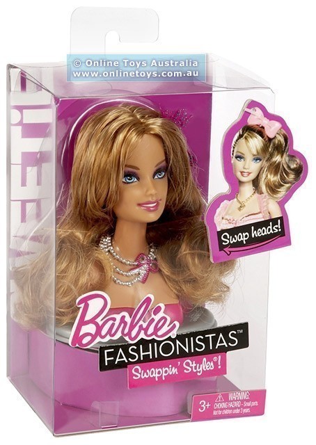 Barbie - Fashionistas - Swappin Style - Swappable Head Pack - Sweetie