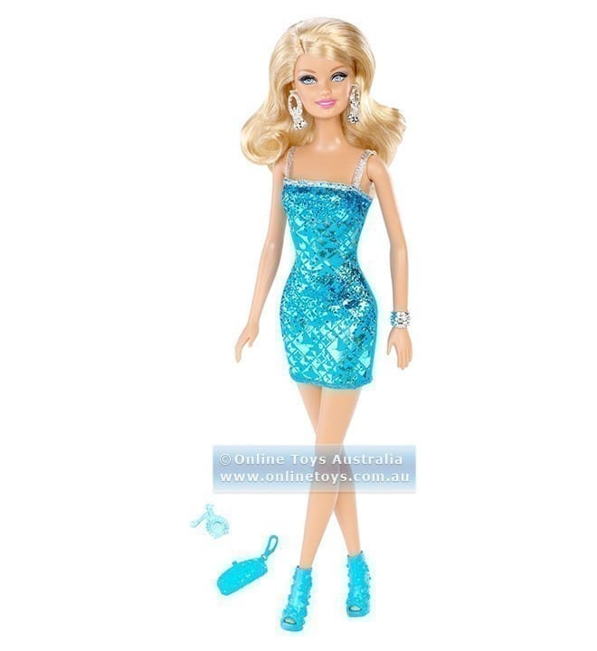 Barbie Glitz Doll - Aqua X9589