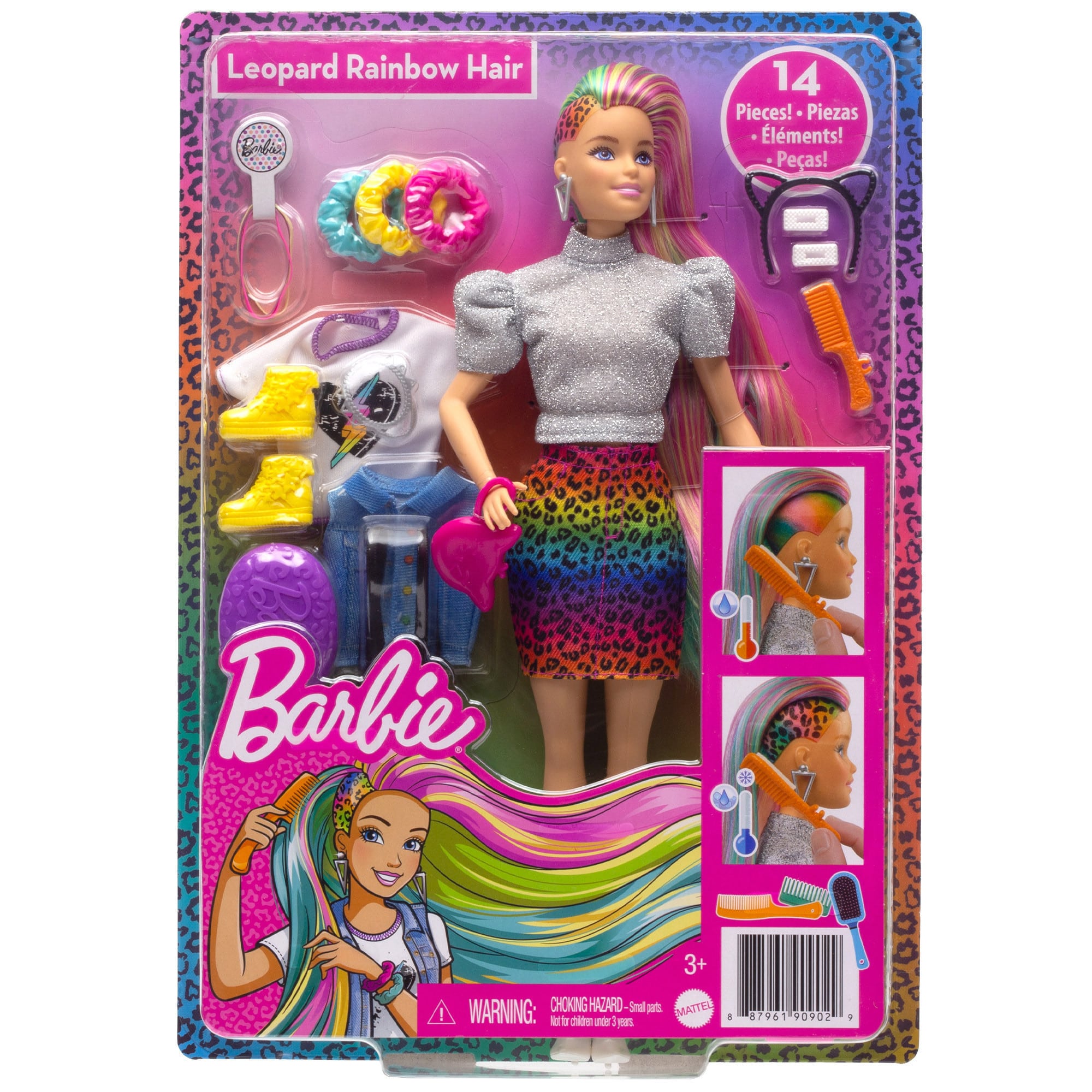 Barbie - Leopard Rainbow Hair